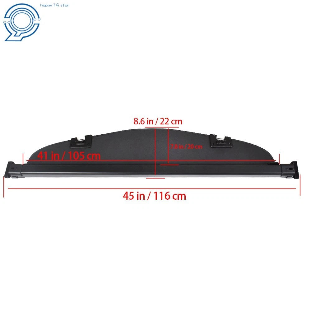 Retractable Black Trunk Cargo Cover for Mazda CX-5 (2013-2016)