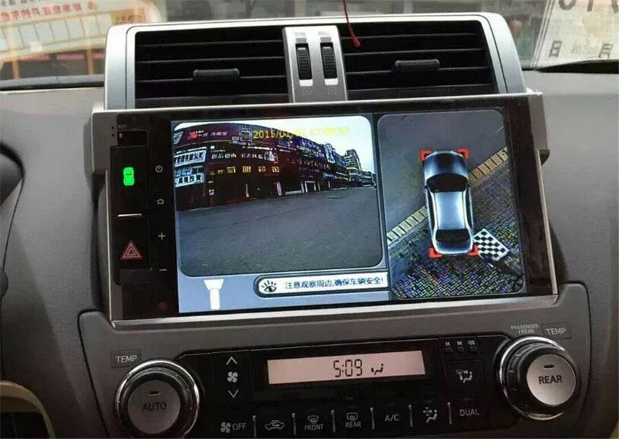 360�� Seamless Panoramic Parking Monitoring System + 4 x Waterproof Cameras for Car