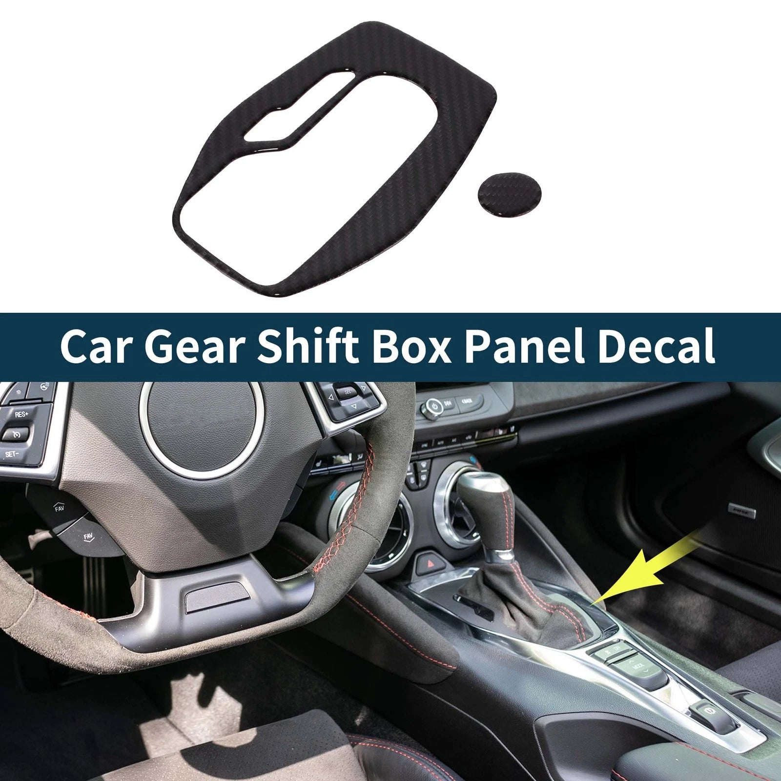 Gear Shift Box Panel Decal for Chevrolet Camaro ZL1 (2016–2023)
