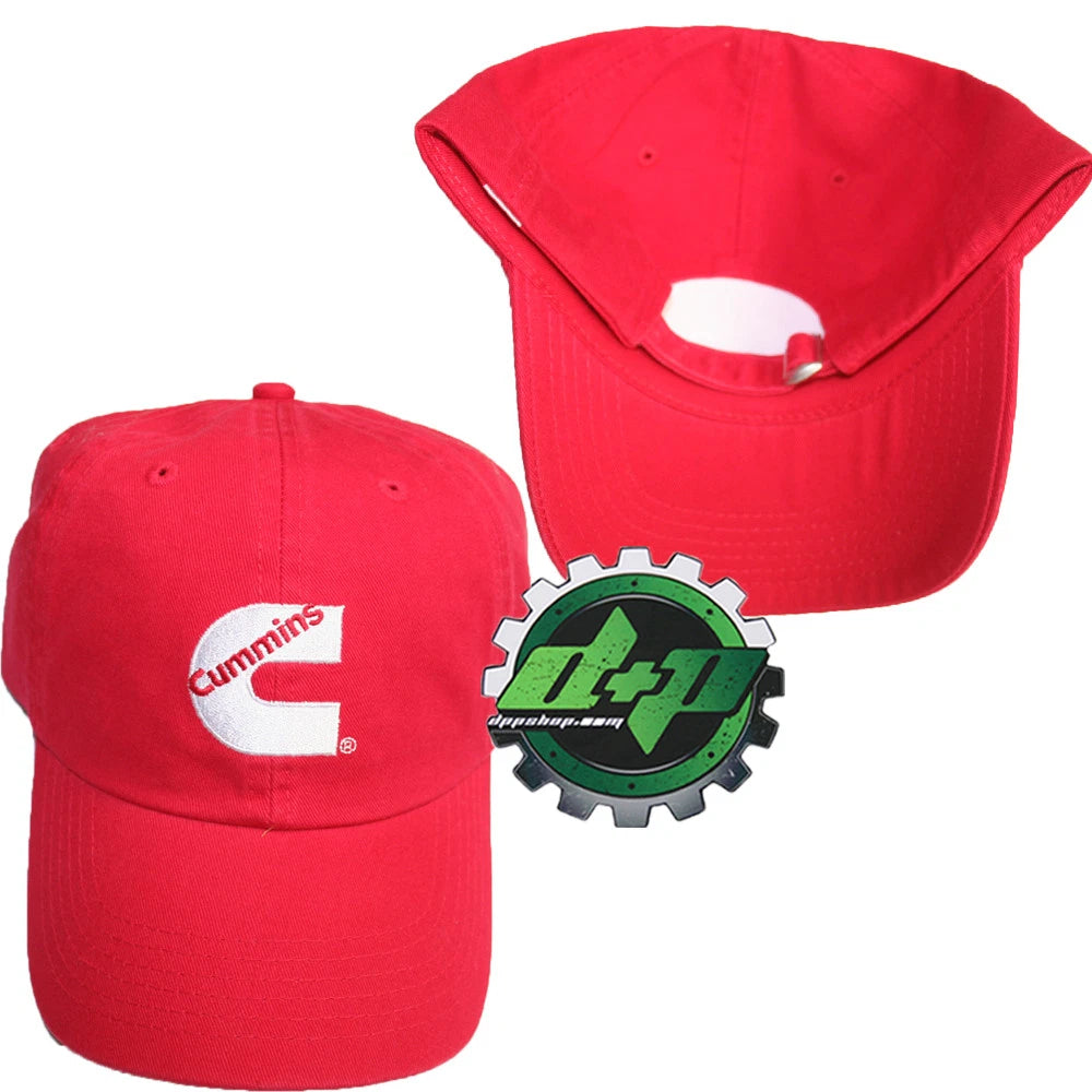 Cummins Baseball Hat for Truck Diesel Gear (Red)