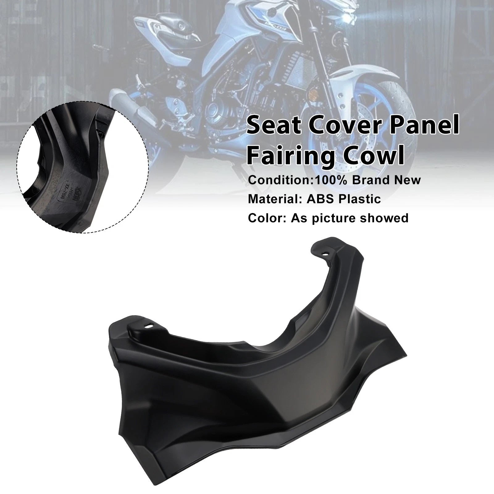 Seat Cover Panel Fairing Cowl for Yamaha YZF-R3 MT-03 (2025–2026) Matte Black