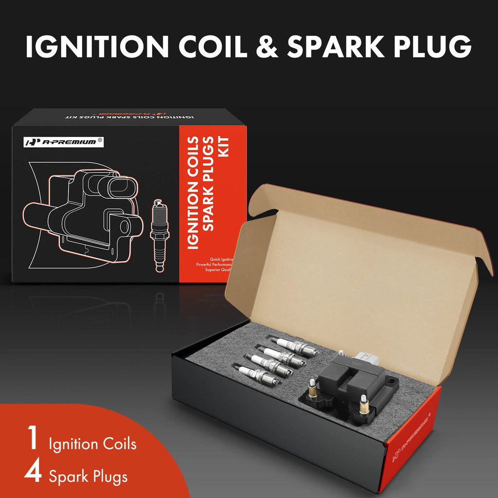 Ignition Coil & Iridium Spark Plugs Set for Subaru Forester (2009-2010)