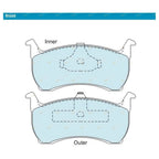 GCT Front Disc Brake Pad Set for Falcon Fairmont Fairlane (1988-2000)