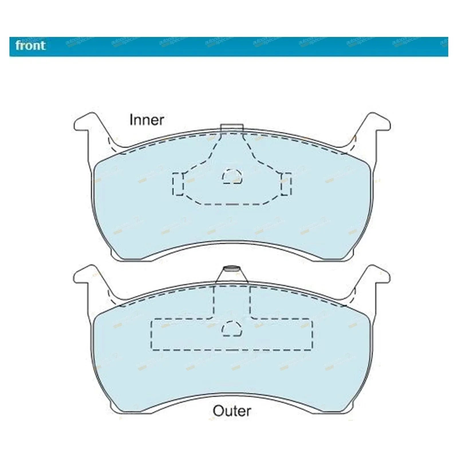 GCT Front Disc Brake Pad Set for Falcon Fairmont Fairlane (1988-2000)