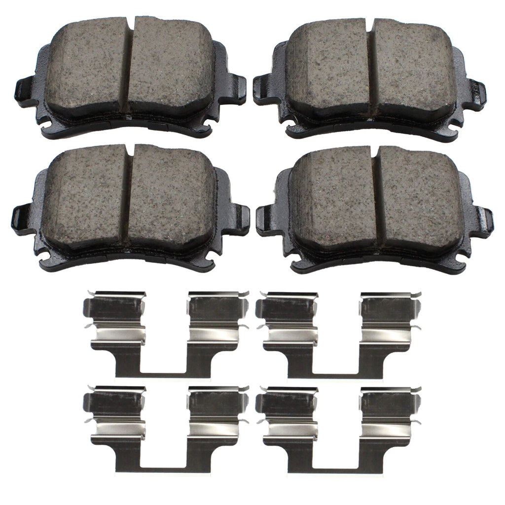 Akebono Euro Ceramic Rear Brake Pads for Audi A3 A4 Q3 Quattro, VW Jetta Passat GTI Rabbit (2006–2020)