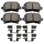 Akebono Euro Ceramic Rear Brake Pads for Audi A3 A4 Q3 Quattro, VW Jetta Passat GTI Rabbit (2006–2020)