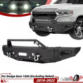 Front Bumper Assembly with Winch Plate & LED Light for Dodge Ram 1500 (2019–2022)