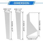 6 Pcs Door Pillar Window Trim for Hyundai Genesis G80 (2015–2022) Silver Tone