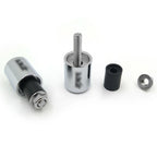 Bar Ends "ZXR" Chrome Rubber for Kawasaki Ninja 650R / EX650R (2006–2012)