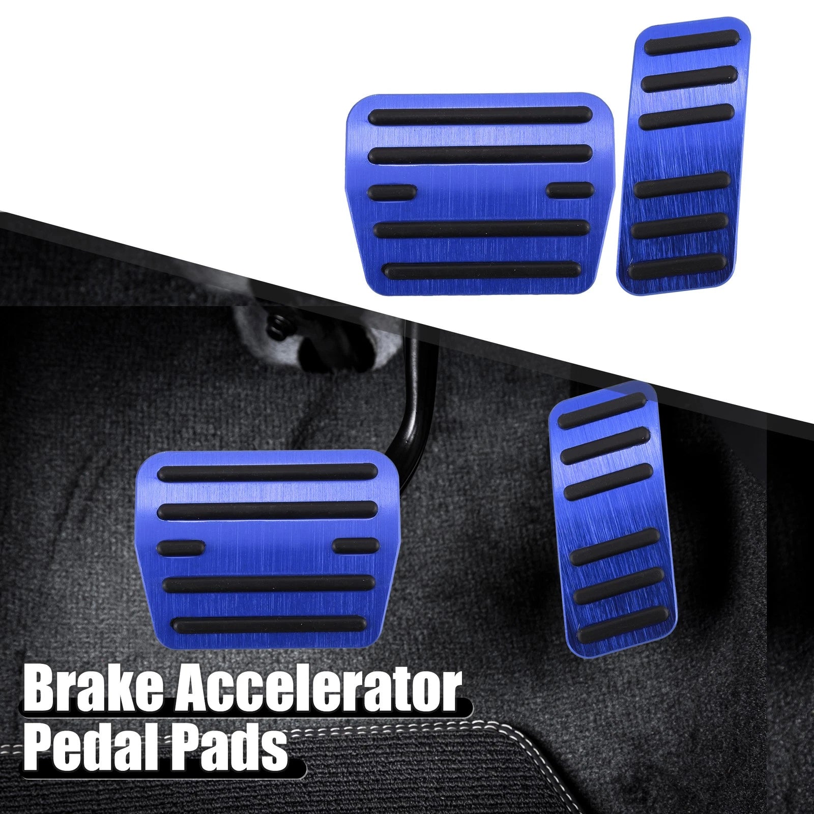 2 Pcs Non-Slip Metal Foot Pedal Cover for Volkswagen Golf VII (2013–2020)