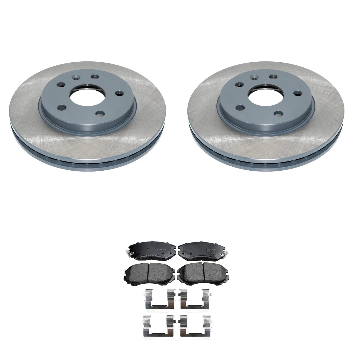 Front Rotors & Akebono ProACT Ceramic Brake Pads Kit for Buick Allure (2005–2009)