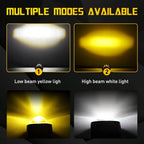 2X LED Headlight Fog Driving Spot Light for Motorcycle
