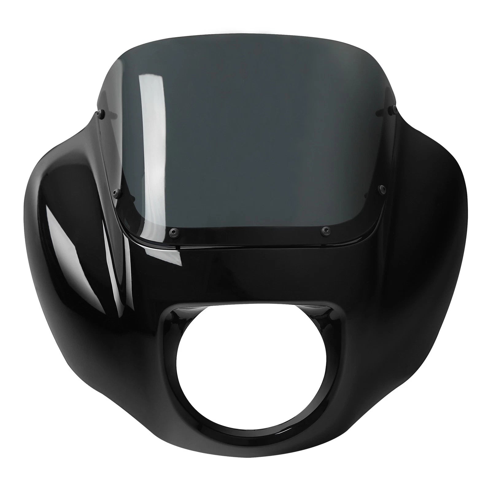 Black Headlight Fairing & Windshield for Harley Softail Street Bob (2018–2023)