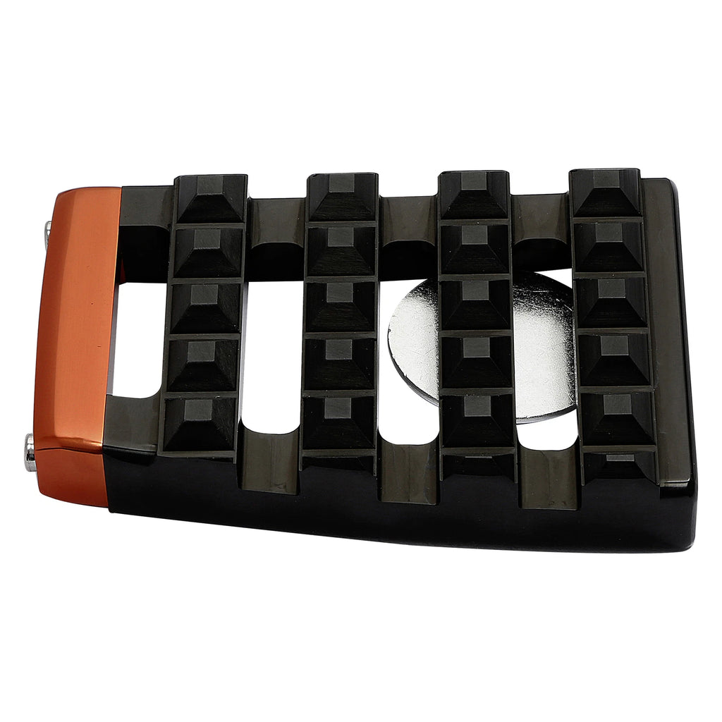 Black Foot Large Brake Pegs Pedal Pad for Harley Softail Fat Boy (2018–2023)