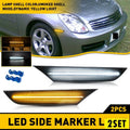 LED Front Bumper Side Marker Light for Infiniti G35 (2003–2006) Smoke