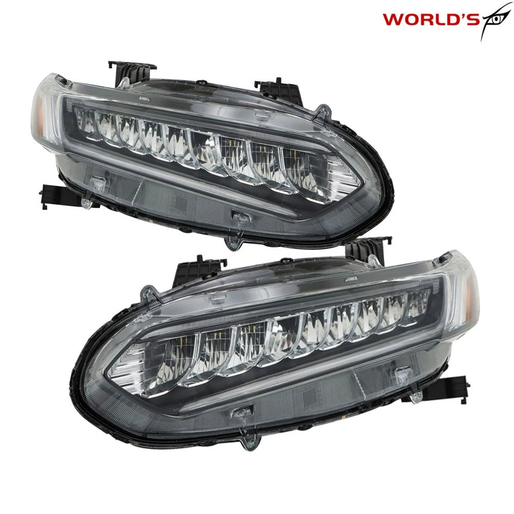 Full LED Headlights for Honda Accord (2018–2021) Chrome Clear