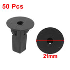 50 Pcs Black Plastic Rivet Clips for Toyota Prado (8.3x8mm Hole)