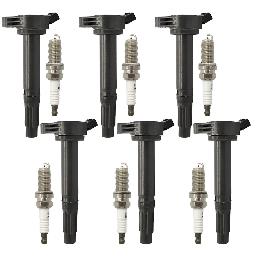 6x Ignition Coils + 6x Iridium Spark Plugs for Toyota Lexus GS350 ES350 (2007–2019)