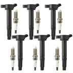 6x Ignition Coils + 6x Iridium Spark Plugs for Toyota Lexus GS350 ES350 (2007–2019)