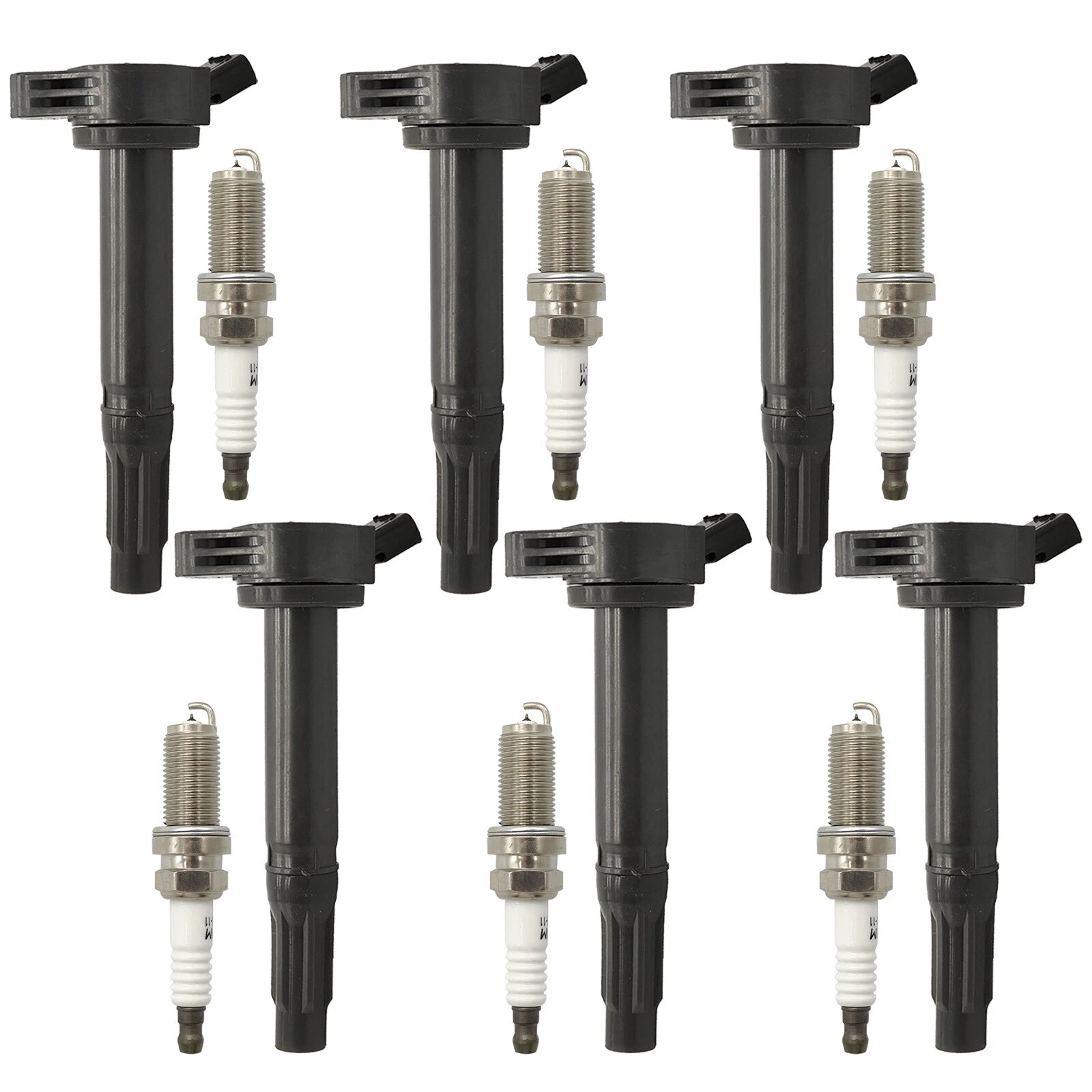 6x Ignition Coils + 6x Iridium Spark Plugs for Toyota Lexus GS350 ES350 (2007–2019)
