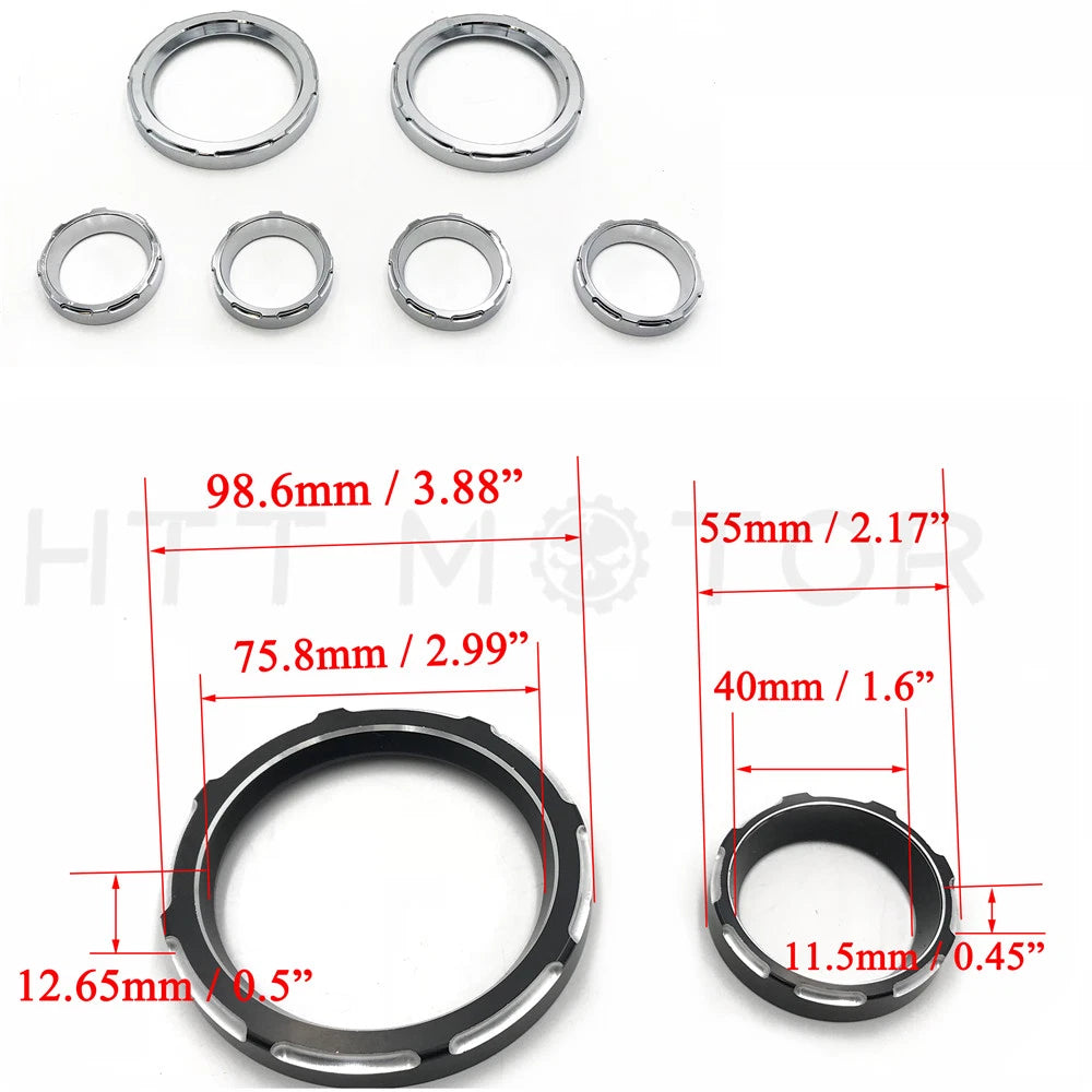 Instrument Board Burst Gauge Bezel for Harley Electra Glide (2000–2023)