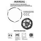17" Rim Stripes Wheel Tape Decals for Kawasaki Ninja 1000/R/SX (2011–2023)