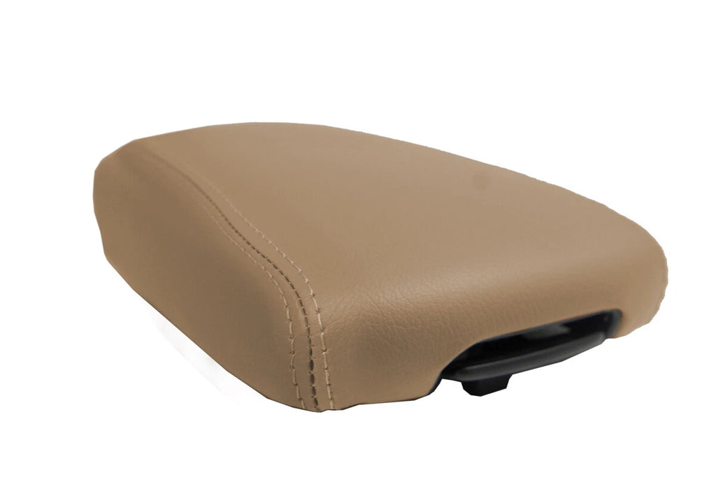 Console Lid Armrest Cover for Kia Sportage (2017–2020) Beige PVC Leather