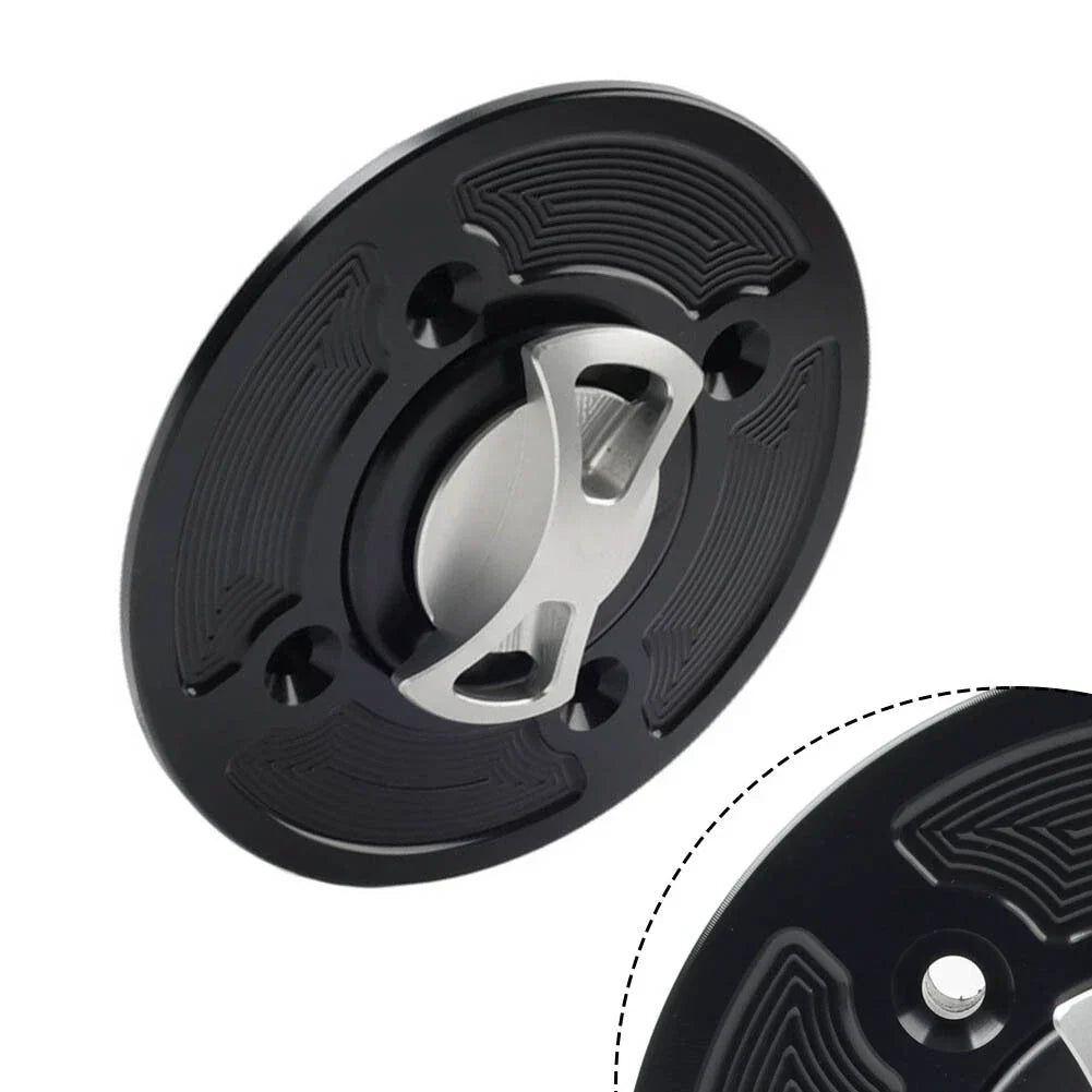 Silver Fuel Gas Tank Cap Cover for APRILIA RSV1000 (2004-2008) Tuono V4R (2011-2017) RSV4 R