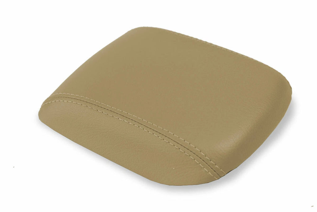 Leather Console Lid Armrest Cover for Volvo S40 (2004–2007) Beige