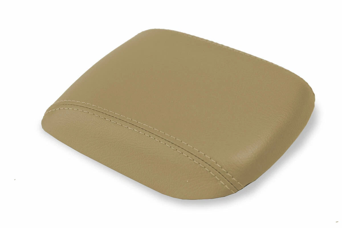 Leather Console Lid Armrest Cover for Volvo S40 (2004–2007) Beige