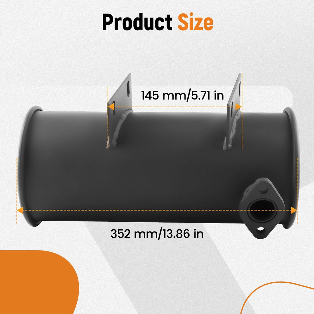 Muffler Replacement Kit for EZGO 2 Cycle Gas Golf Cart (1976-1987)