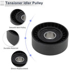 Drive Belt Idler Pulley for Porsche Cayenne (2010-2014) Black 1 x Piece