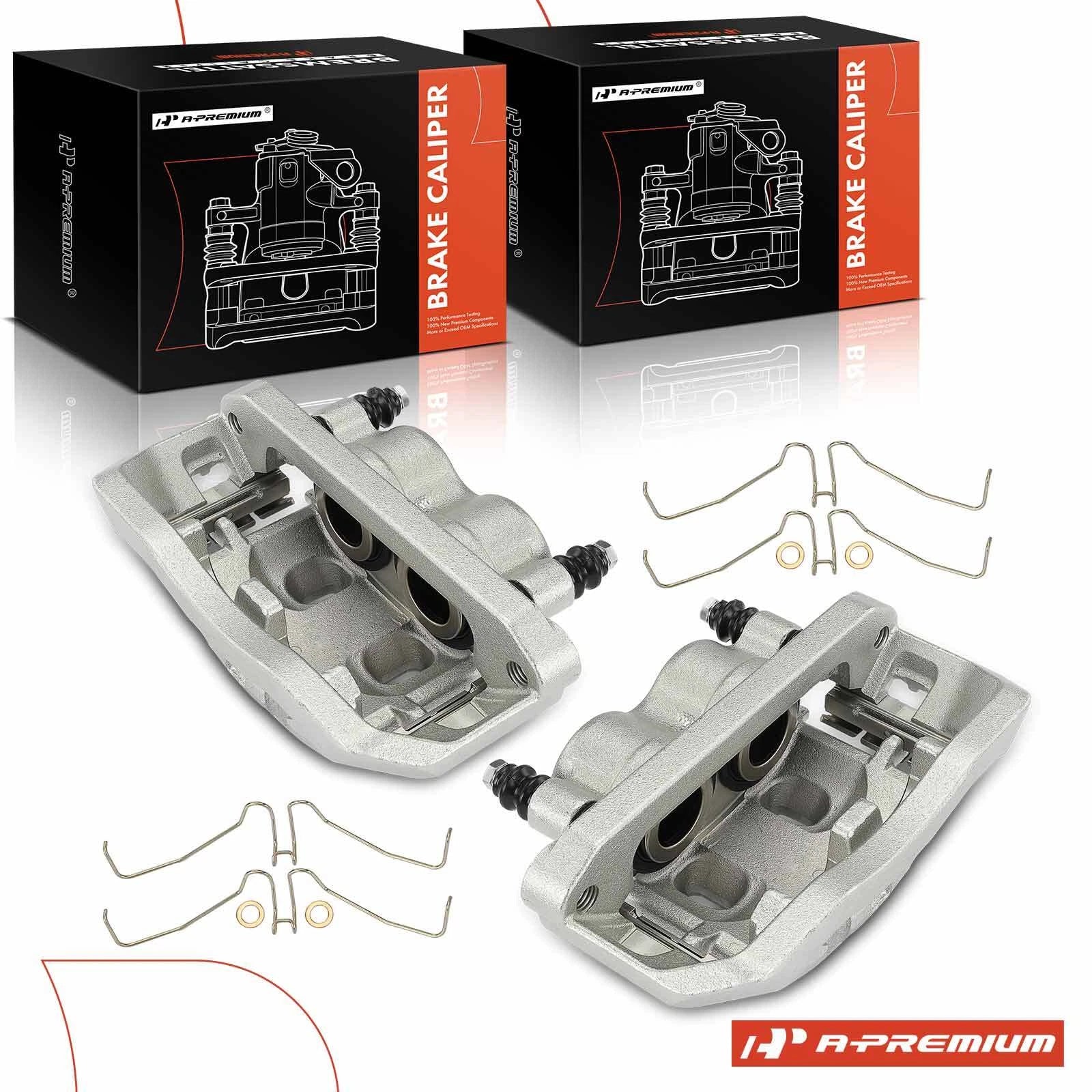 Pair Front or Rear Brake Caliper with Bracket for Ford F-450 Super Duty