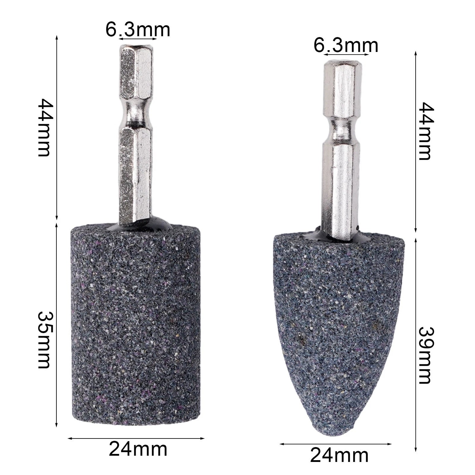 2X Hexagonal Shank Grinding Wheel Sharpening Head for Portable Drill