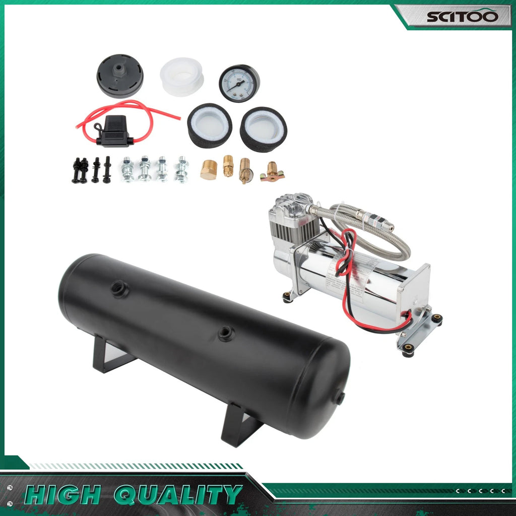 3 Gal Air Tank for Train Horn System (12V, 200 PSI)