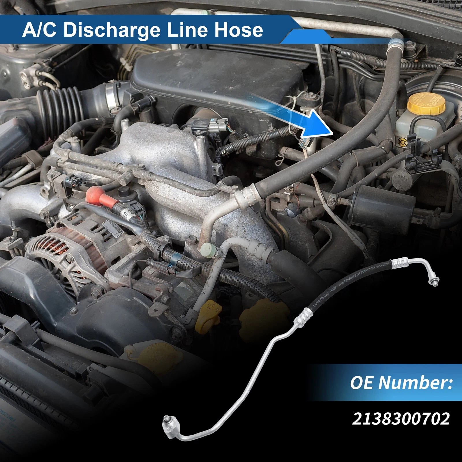 A/C Refrigerant Liquid Hose for Mercedes-Benz E300 (2016–2022) No. 2138300702