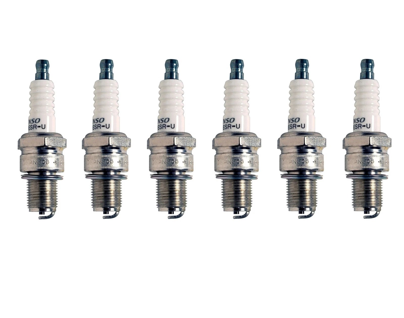 Set of 6 Denso U-Groove Spark Plugs .032 Gap for Chevy GMC Nissan