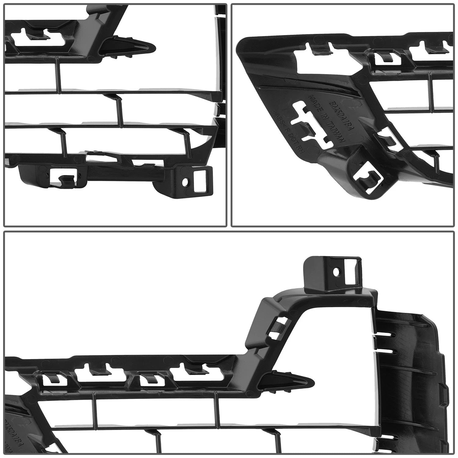 Fog Light Cover for BMW X5 (2014–2018) Right Side Smooth Black