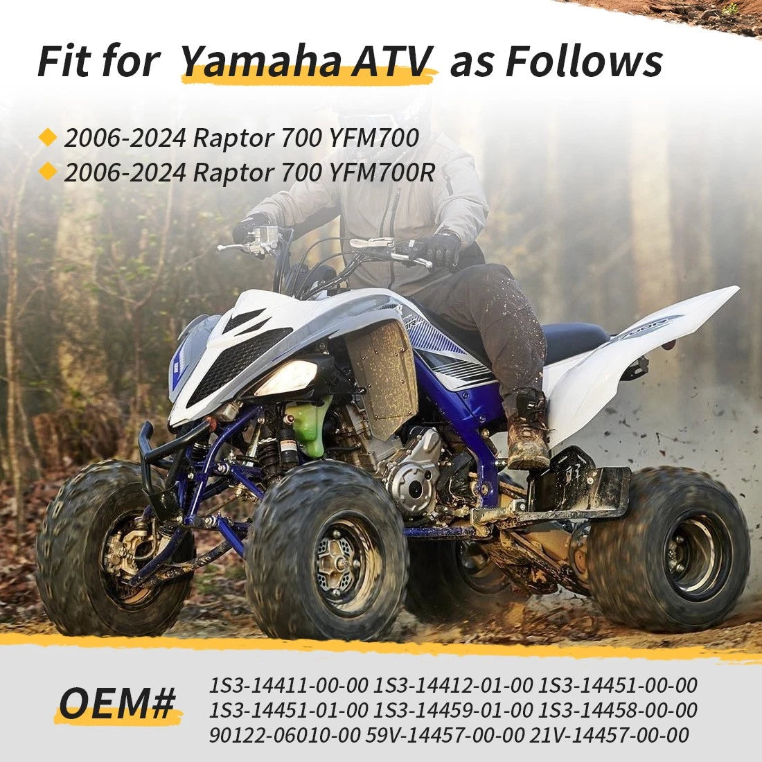 Air Box Case Lid Seal & Filter Cage Kit for Yamaha Raptor 700 (2006–2023)