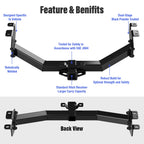 Towing Hitch Receiver Class 3 for GMC Sierra 1500/Chevrolet Silverado 1500 (2014–2023)