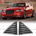 2X Carbon Look Side Window Louvers for Chrysler 300 (2011–2023)