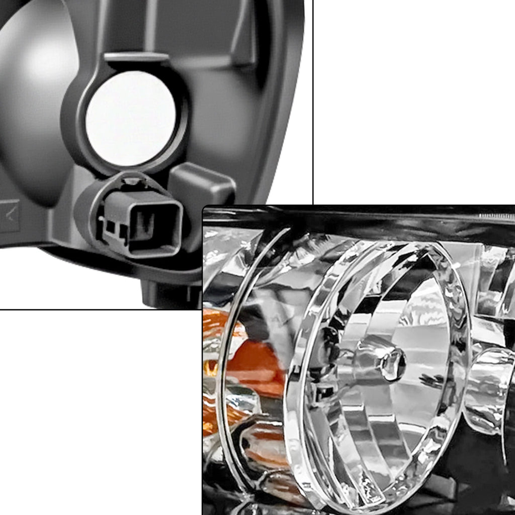 Set of 2 Halogen Headlights for Ford Escape (2005–2007)