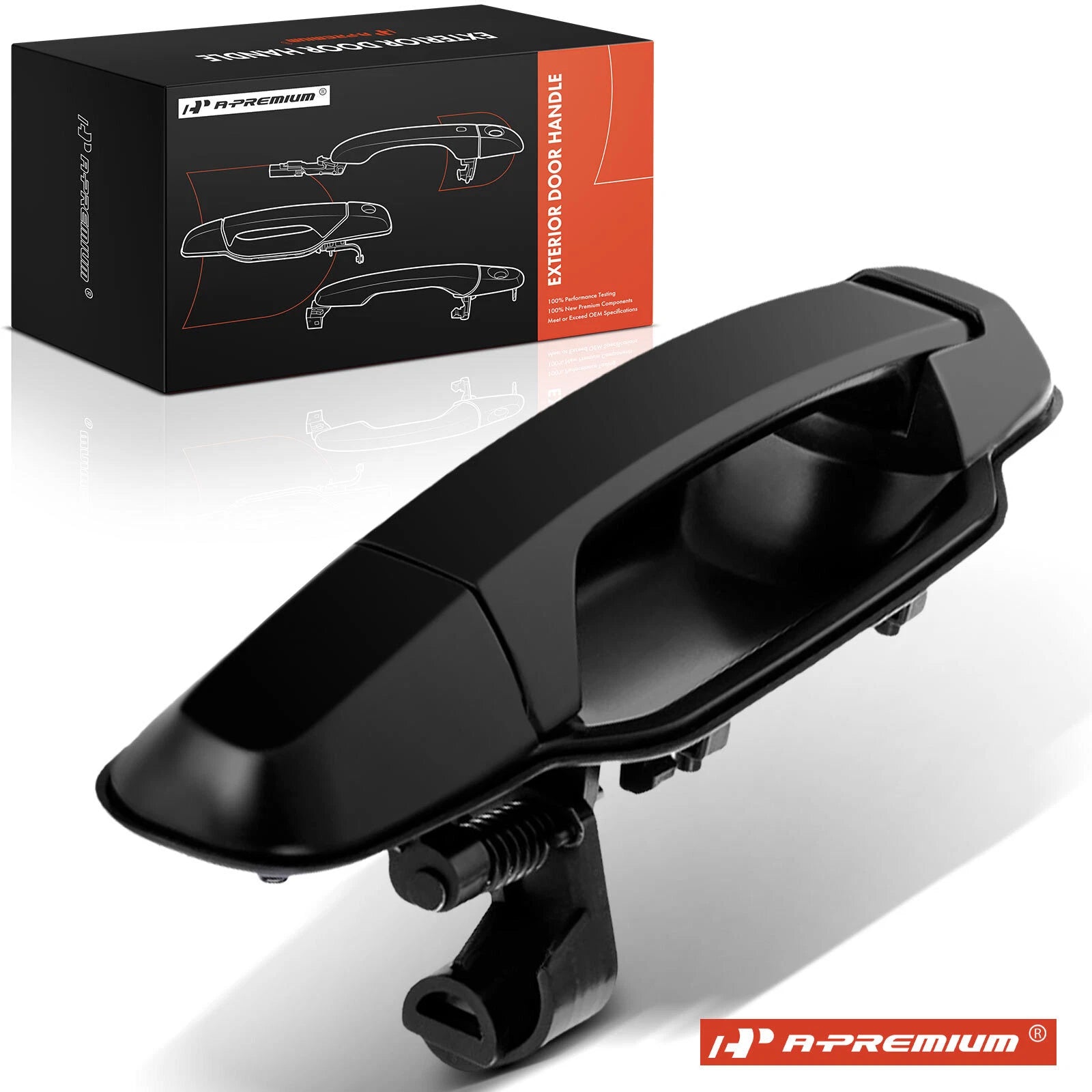 Rear Driver Black Chrome Exterior Door Handle for Kia Sorento (2003–2006)