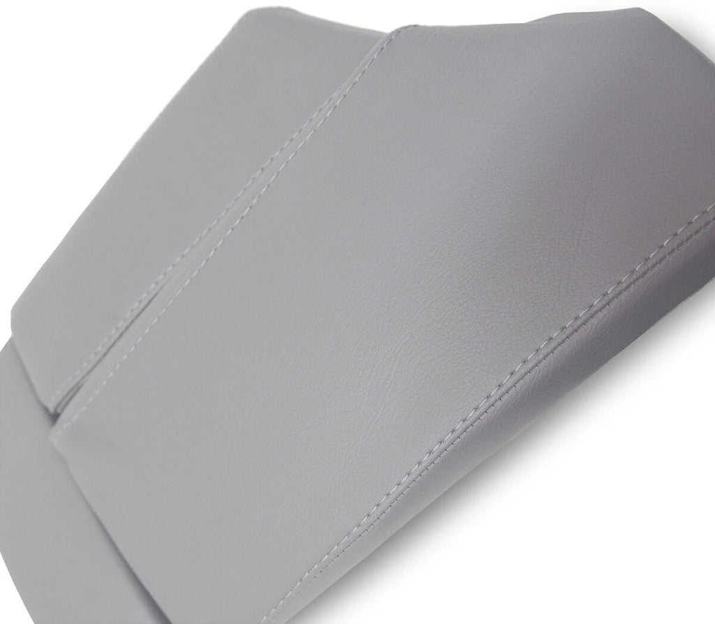 Leather Center Console Lid Armrest Cover for BMW E60 (2003–2010) Gray