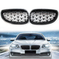 Gloss Black Diamond Meteor Front Kidney Grill for BMW E60 5 Series (2003-2009)