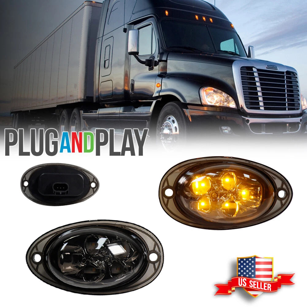 LED Side Marker Turn Signal Light for Freightliner Cascadia (2008–2017)