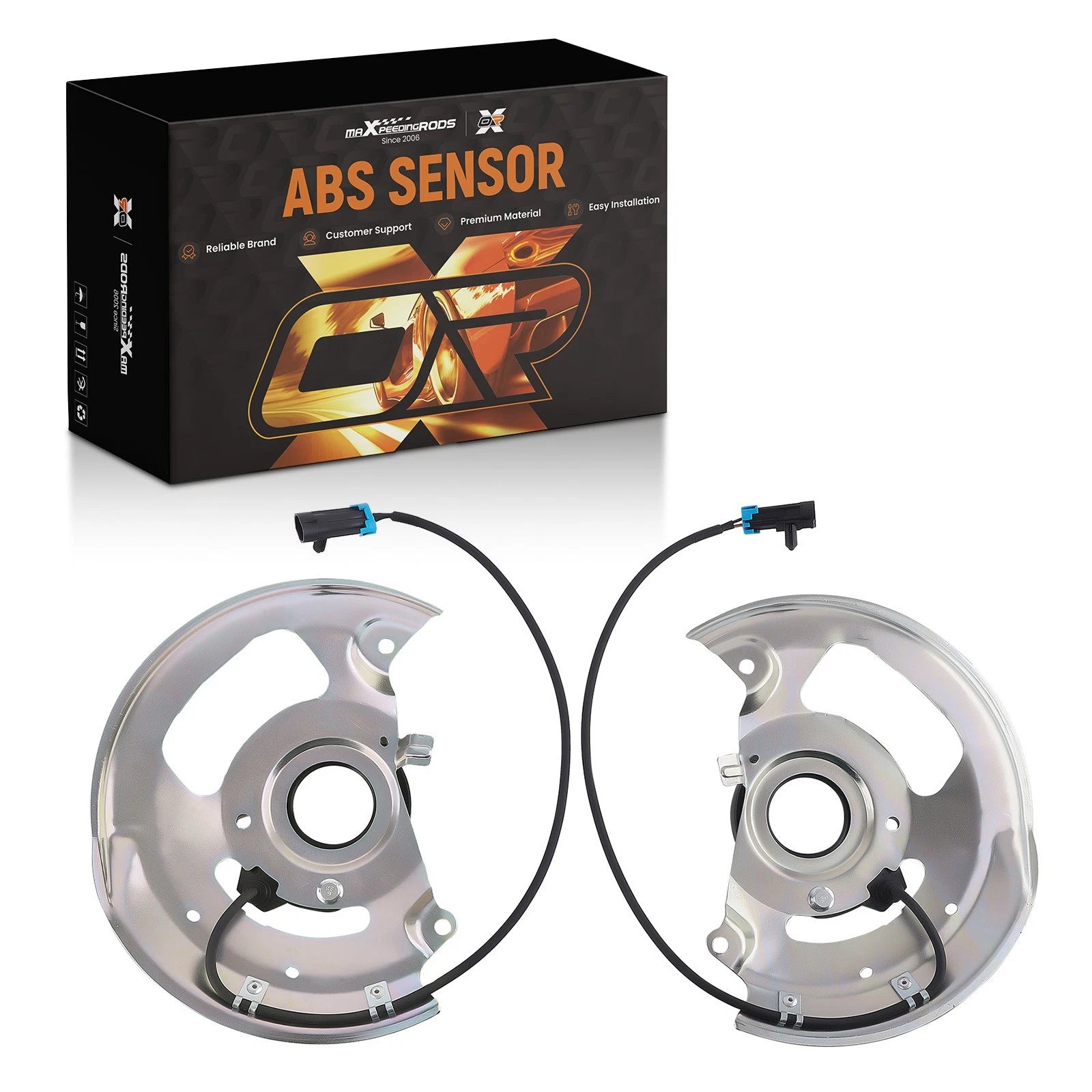 2X Front ABS Wheel Speed Sensor for Chevrolet GMC RWD (1995–2003) 15725355