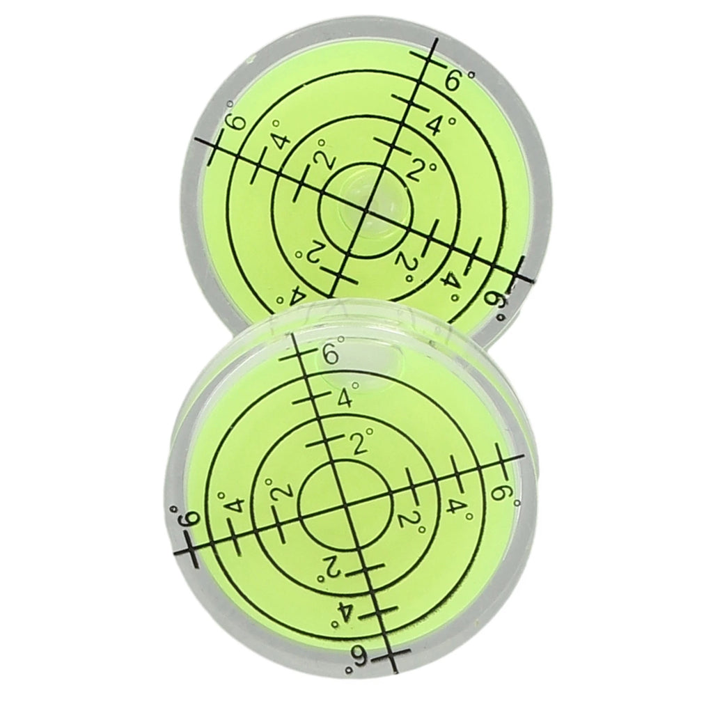 2X Bubble Level for Universal Use (32x7mm) Fluorescent Yellow Green