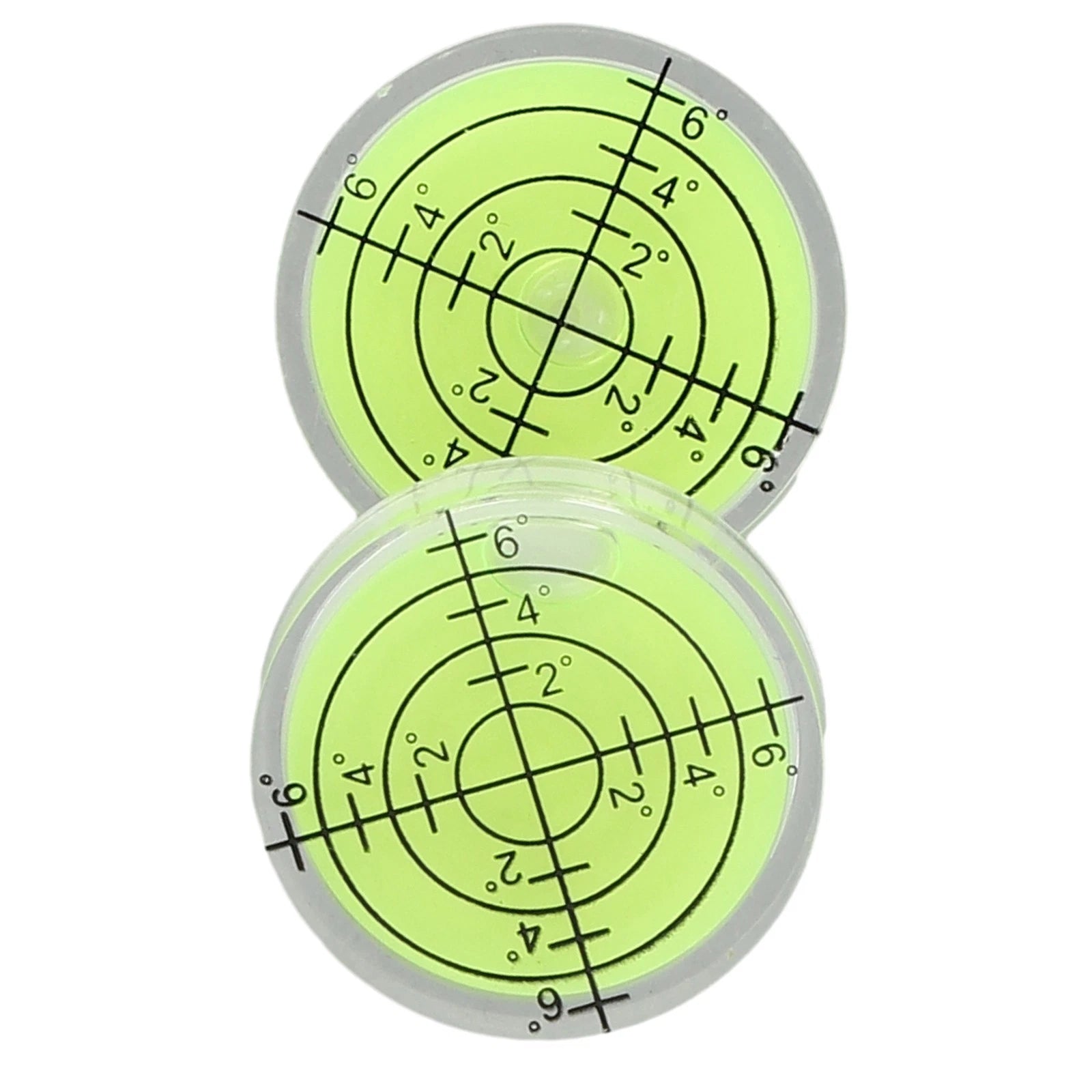 2X Bubble Level for Universal Use (32x7mm) Fluorescent Yellow Green