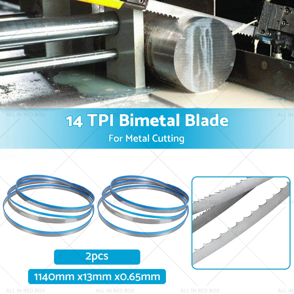 Bi Metal Band Saw Blade for Metal Cutting (1140mm x 13mm x 14 TPI)